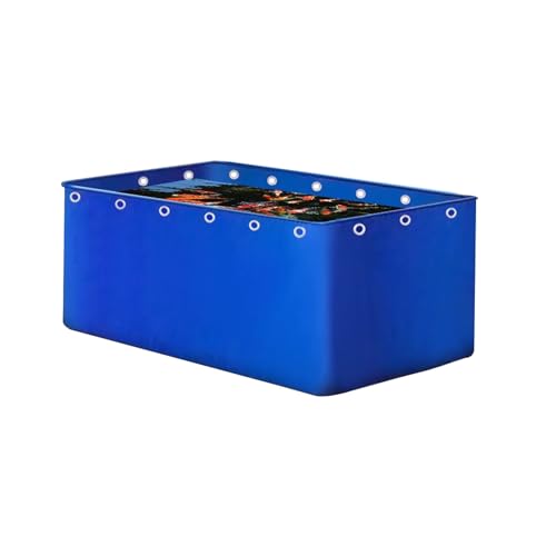 Canvas Cistern Tarpaulin,Fish Pond Canvas Pond, Outdoor Fish Pond Temporary Holding Tank, For Saltwater Fish For Crayfish Farming, Hom(Size:Length * Width: 1x1.5 m/39 * 59 in,Color:Height 0.5 m/20 in) - color: Height 0.5 M/20 in, size: Length * Width: 1x1