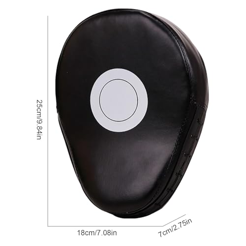 Boxing Pads Training Shock-absorbing Punching Mitts Training Paws Martial | Curved for Jiu-jitsu Kali Thai Karate Home Gym Club Boxing Equipment - color: Black