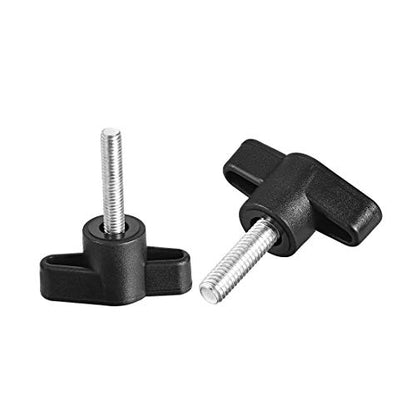 uxcell Clamping Handle Screw Knobs Handle M6 x 20mm Threaded T-Shape 10pcs - size: M6