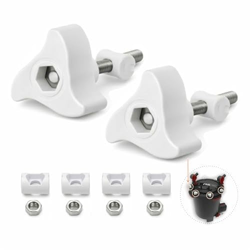 2 Pack A20215 Replacement Parts Compatible with Fluval Canister Filters, Lid Fastener Compatible with Fluval FX6 FX5 FX4 FX2, Includes 2 Fasteners & 4 Barrel Nuts, Secure Fit and Long Lasting - size: 2 PACK