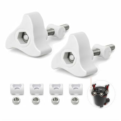 2 Pack A20215 Replacement Parts Compatible with Fluval Canister Filters, Lid Fastener Compatible with Fluval FX6 FX5 FX4 FX2, Includes 2 Fasteners & 4 Barrel Nuts, Secure Fit and Long Lasting - size: 2 PACK