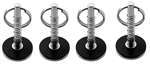 Marine Hatch Cover Pull Handle with Spring Hidden Pin Button for Fishing Boat Yacht ， Stainless-Steel 316 Hatch Cover Pull Lifter & Rubber Gasket and Spring - style: Diameter: 7.8mm