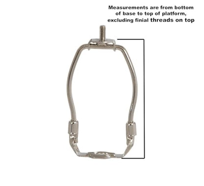 B&P Lamp® 12 Inch Regular Weight Lamp Shade Harp Holder for Table and Floor Lamps, Brass Plated Steel Finish - size: 12 Inch