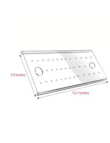Acrylic Aquarium Cover, Fish Tank Lid, Smooth Edges, for Aquariums, Reptile Enclosures and Turtle Tanks(15.7x7.9 Inch) - size: 15.7x7.9 Inch