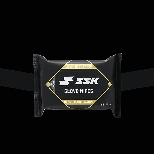 SSK Baseball Glove Wipes - Glove Maintenance Leather Cleaner - style: 50 Wipes - 2 Packs