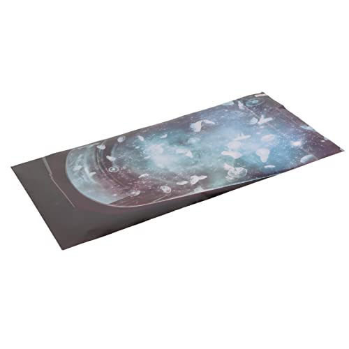 Aquarium Background PVC 3D Fish Tank Decoration, Self Adhesive Aquarium Sticker with Realistic Pattern, Tear Background for Freshwater Saltwater Tanks (91 * 50CM) - style: 91*50CM
