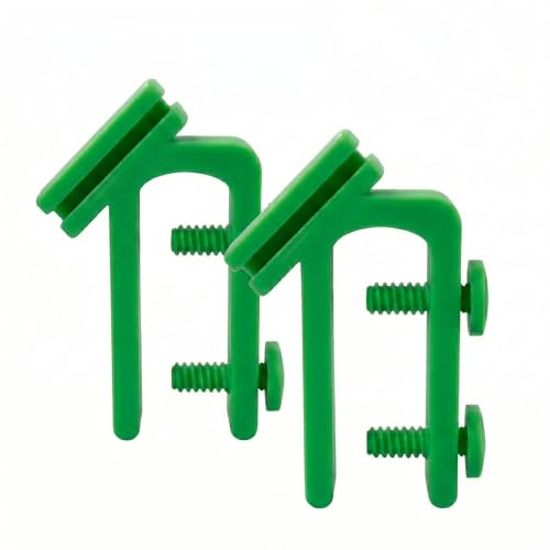2PCS Hose Holder Clip, Hands-Free Water Pipe Clamp for Fish Tank, Bucket and Garden Hose, Anti-Slip Draining Tube Clamp Fits 0.59" Hose (0.79"-1.57" Green) - color: 0.79"-1.57" Green