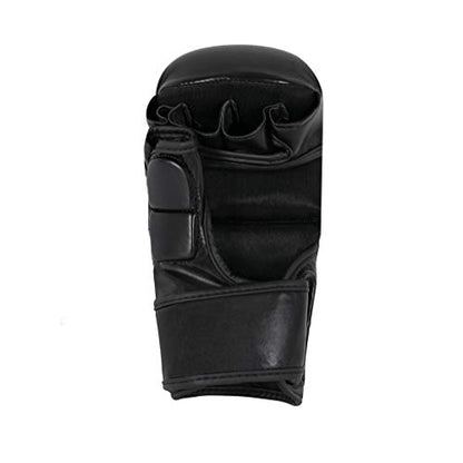 Vali MMA Hybrid Gloves Shooter for Sparring Grappling Training in Martial Arts - color: Black, size: Small-Medium