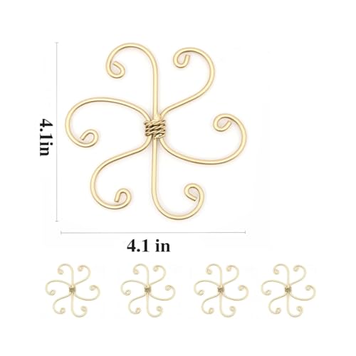 5Pcs Plant Stem Support, Moss Pole for Climbing Plants, Durable Iron Hook Grapple Holder for Monstera, Indoor Outdoor Plant Support Stakes, Trellis for Potted Plants, Turtle Shell Stabilization