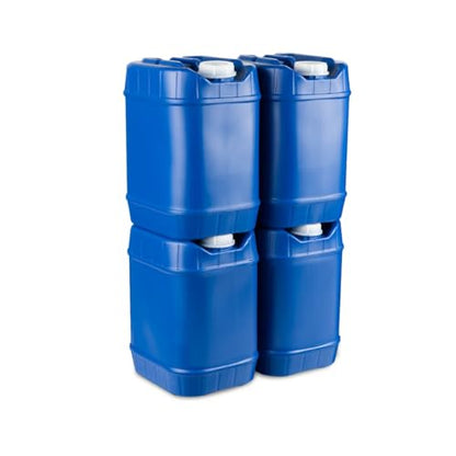 5-Gallon Stackable Water Storage Containers, Emergency Water Storage for Camping and Disaster Preparedness, 20 Gallons - style: 20 Gallon Kit (4 Containers)