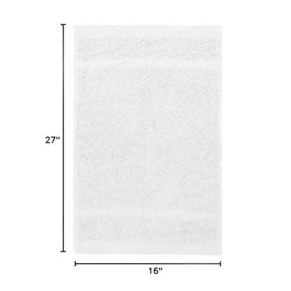 Avalon Towels Salon Towel - White Hand Towels Bulk Pack of 24 - 100% Cotton Absorbent Spa, Facial & Gym Towel for Working Out - 16x27 Inches (Not Bleach Proof) - color: White