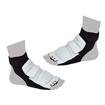 Matybobe Taekwondo Foot Guard Taekwondo Foot Protector Sparring Guard Breathable Anti Slip Hook and Loop Ankle Wrap Hollow Side Kick Protection for Karate Boxing Martial Arts - size: M 34-35