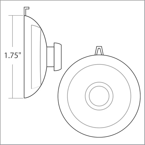 12 Pack Suction Cups, Heavy Duty Super Sucker Suction Cup Without Hook, 1.75" Diameter, 4 pounds Downward Weighted Rate, Display Signage in Retail, Ideal for Home, Office, & Retail Stores