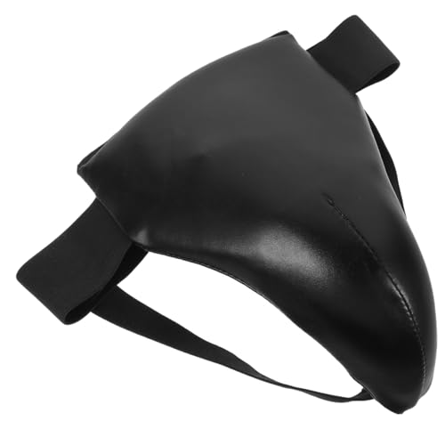 Breathable Sports Groin Guard PU Black for Boxing Training