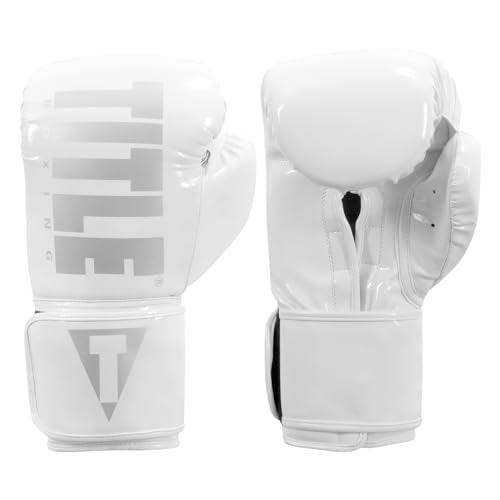 TITLE Boxing Inferno Intensity Elastic Training Gloves - color: White, size: 14 oz