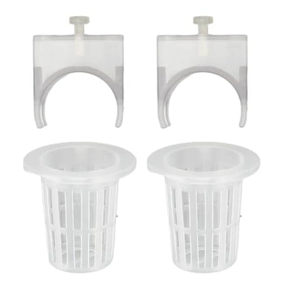 2 Pcs ABS Transparent Fish Tank Planter Cups Adjustable Hanging Holder Aquarium Fish Tank Landscaping Decorations Plant Pots