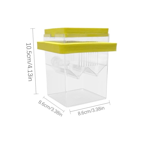 Aquarium Breeder Box – Fish Breeding Tank Box, Floating Fish Isolation Box With Suction Cups, Fish Egg Hatching Box For guppiess & Betta, Small Fish Breeder Tank, Fish Hatchery Box For Aquariums