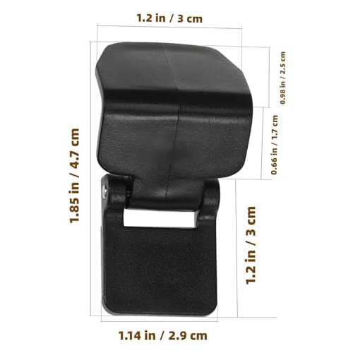 Generic 2X Terrarium Locks, Amphibious Breeding Box Clips, Tortoise Feeding Terrarium Buckles Reptile Terrarium Clips for Fish Tank, 4.7cmx3cm, Black
