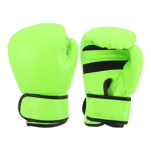 SUPVOX 1 Pair Sports Boxing Gloves Full Punching Blocking Boxing Gloves for Kids Karate Taekwondo Sparring Training Orange - color: Light Green