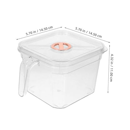 Abaodam Unbreakable Bowl Handle and Lid Safe Aquarium for Betta Fish and for Desktop Decoration Easy to Clean and Maintain