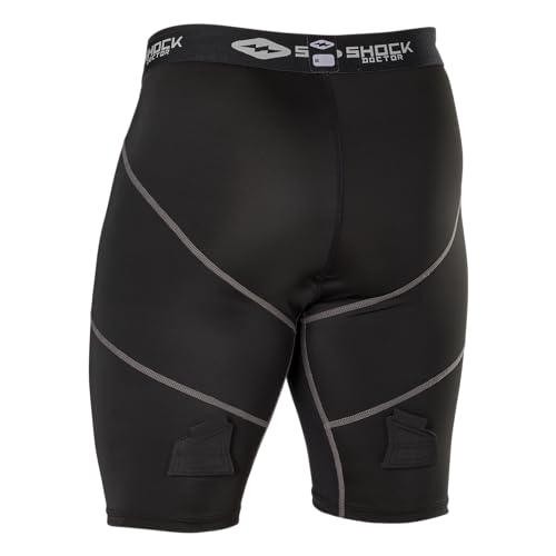 Shock Doctor Youth Hockey Compression Short with BioFlex Cup Included for Youth Boy's - size: Medium