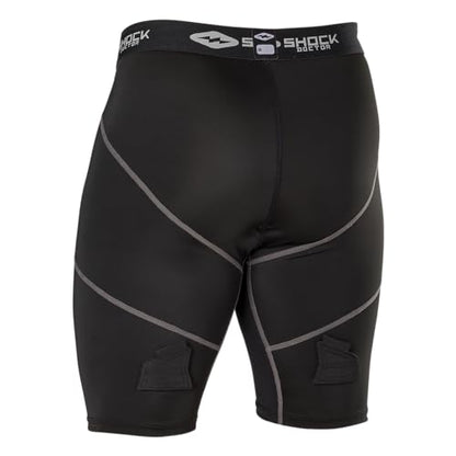 Shock Doctor Youth Hockey Compression Short with BioFlex Cup Included for Youth Boy's - size: Medium