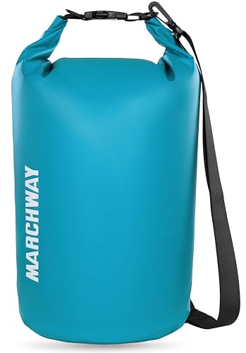 MARCHWAY Floating Waterproof Dry Bag Backpack 5L/10L/20L/30L/40L, Roll Top Sack Keeps Gear Dry for Kayaking, Rafting, Boating, Swimming, Camping, Hiking, Beach, Fishing - color: Teal, size: 10L