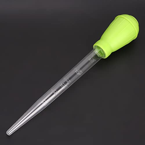 GLOGLOW Nan Aquarium Gravel Cleaner, ABS Mini Manual Water Changer, Accurate Fish Tank Dropper for Cleaning and Feeding, Ideal for Small Aquariums and Office Use Fish Tank and Accessories (Green)