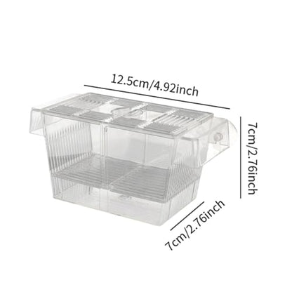 predolo Aquarium Hatching Box for Fish Breeding with Suction Cups for Betta Guppy, L - size: L