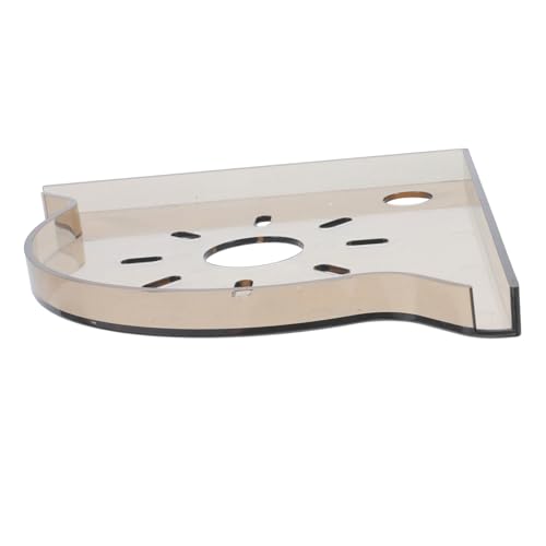 HEMOTON Triangle Fish Tank Corner Stand Multifunctional Storage Organizer for Aquarium Supplies Space-Saving Desktop Shelf for Fish Food and Accessories for Living Spaces - color: Light Brown