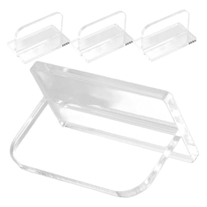 COLLBATH 4Pcs Aquarium Lid Handles Sturdy Acrylic Fish Tank Cover Parts with Easy Installation Double Sided Adhesive for Secure Grip Design for Fit Lids