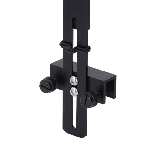 Aquarium Light Riser, Aquarium Light Bracket, Aluminum Alloy High Adjustable Aquarium Light Holder,Fish LED Aquarium Light Stand for Hanging Lamp (Black)