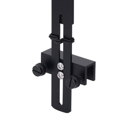 Aquarium Light Riser, Aquarium Light Bracket, Aluminum Alloy High Adjustable Aquarium Light Holder,Fish LED Aquarium Light Stand for Hanging Lamp (Black)
