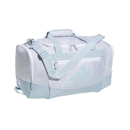 adidas Unisex Defender 4 Small Duffel Bag - color: Stone Wash White/Wonder Blue, size: Small (38L)