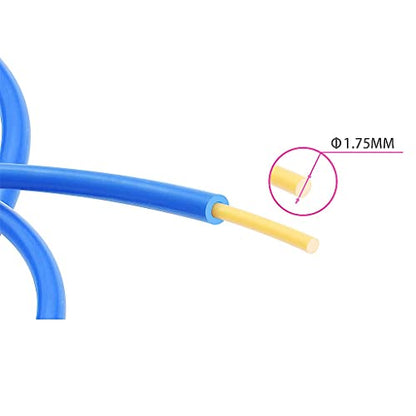CKSEKD PTFE Tube, 3D Material Guide Feeding Pipe Blue Teflon Tube for E3D V5/V6 1.75mm Filament, 3D Printer Accessories, 1pcs (Size : 1 Meter) - size: 1 Meter