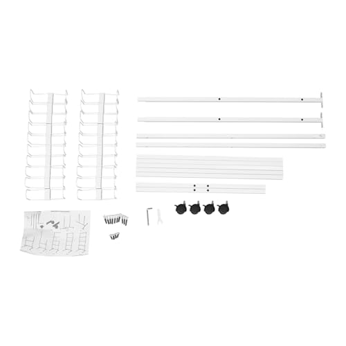 TFCFL Boxing Gloves Drying Rack, Boxing Glove Storage Stand with Universal Wheels,5-Tier Metal Boxing Gloves to Dry Out,Holds 20 Pair of Gloves - color: White