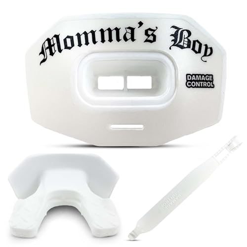 DAMAGE CONTROL Youth Football Mouth Guard – Momma's Boy - color: Momma's Boy