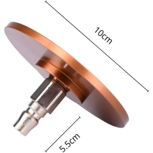 Vac-U-Lock Suction Cup Adapter Quick Connect Device Accessories for Cupping Machine Durable Aluminum 3.94 Inch Strong Suction Cups Compatible with Vac U Lock Systems Replacement Parts (Brown) - color: Brown