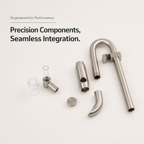 Pro 13mm Precision-Engineered Stainless Steel Lily Pipe Outflow with Integrated Surface Skimmer, Controlled Flow for Rimless Planted Aquariums & Canister Filters, Fits 1/2" ID (12/16mm) Hose