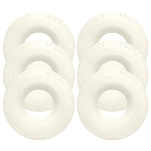 3/4 inch Hydroseal flexible tank adapter Bulkhead Fitting, Leak-Proof TPV Tank/Pipe Seal, No Glue, Aquaculture Hydroponics Filtration, garden hose bulkhead fitting, rain barrel bulkhead fitting - size: 3/4 inches-6Pcs