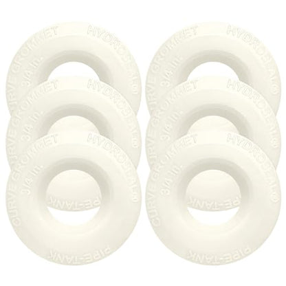 3/4 inch Hydroseal flexible tank adapter Bulkhead Fitting, Leak-Proof TPV Tank/Pipe Seal, No Glue, Aquaculture Hydroponics Filtration, garden hose bulkhead fitting, rain barrel bulkhead fitting - size: 3/4 inches-6Pcs