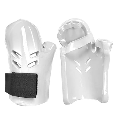 AAMA Custom Foam Sparring Gear Set - Foam Headgear, Olympic Style Chest Guard, Foam Punch and Kick - color: WHITE