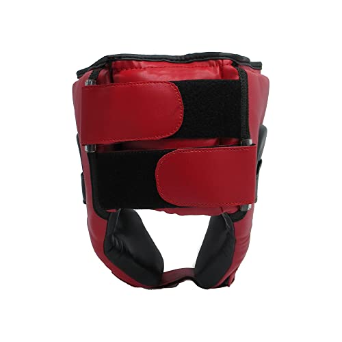 TMA Adult Headgear for Boxing, MMA Training and Kickboxing, Helmet for Sparring, Muay Thai and Taekwondo - color: Red