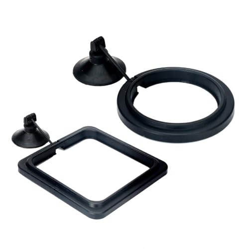 2pcs Fish Tanks Feeding Rings Small Fishes Feeders Rings Circles Buoyance Fish Feeders for Easy Installation and