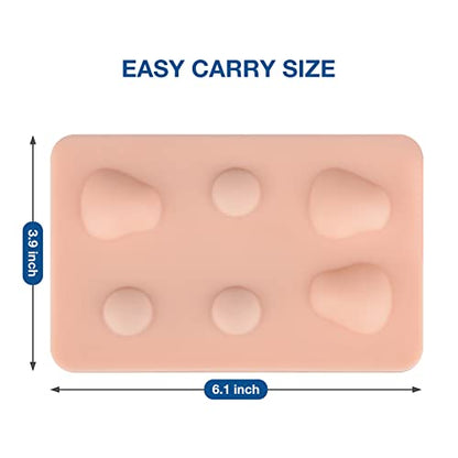 Medarchitect Abscess Incision & Drainage Pad, Sebaceous Cyst Skin Pad, Skin Practice Model for Training and Demonstration of Physician's Cyst Surgical Removal - style: Abscess Pad