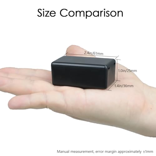 5Pcs ABS Plastic Electrical Project Case Power Junction Box, Project Box Black 2.4 x 1.4 x 1.0 inch (61 x 36 x 25 mm) - size: 2.4" x 1.4" x 1.0"(5pc)