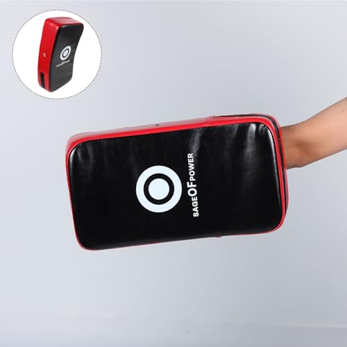 Lurrose Taekwondo Kick Shield Curved Pu Punching Pad Lightweight Portable Kickboxing Training Equipment for Adults, High Density Epe Material for Home Gym Use