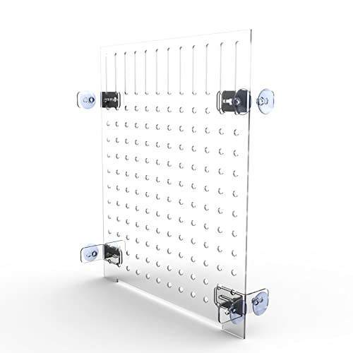 Aquarium Fish Tank Divider Acrylic Isolation Grid Board with Suction Cups Included Clear Fish Separator Transparent Plate Baffle Cover Blocking Fish Partition Net 30x40cm/11.81x15.74in - size: 30x40cm