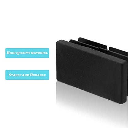 Piutouyar Rectangular Tubing End Caps, Plastic Plug Insert, Black End Cap for Tube Hole Insert, Fences, Furniture Non-Slip Protection (40mm x 20mm / 1.57 Inch x 0.79 Inch),20Pcs - size: 40 x 20mm / 1.6 x 0.8"-20Pcs