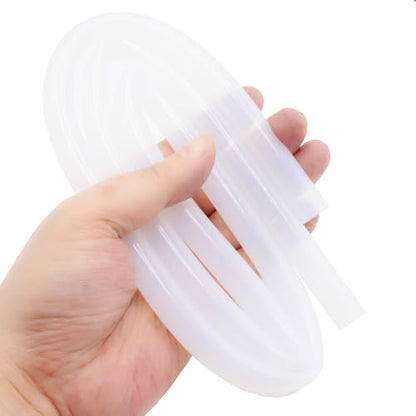 Silicone Tube 3/8"(10mm) ID x 9/16"(14mm) OD Clear Flexible Silicone Rubber Tubing Water Air Hose Pipe Transparent (3.3ft / 1m；10 x 14mm) - size: 10mm ID x 14mm OD